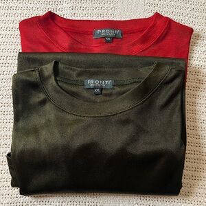 PRONTI collection by Phita lot of 2 men’s shirts in XXL red and green